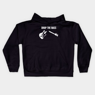 Drop The Bass Guitar Kids Hoodie